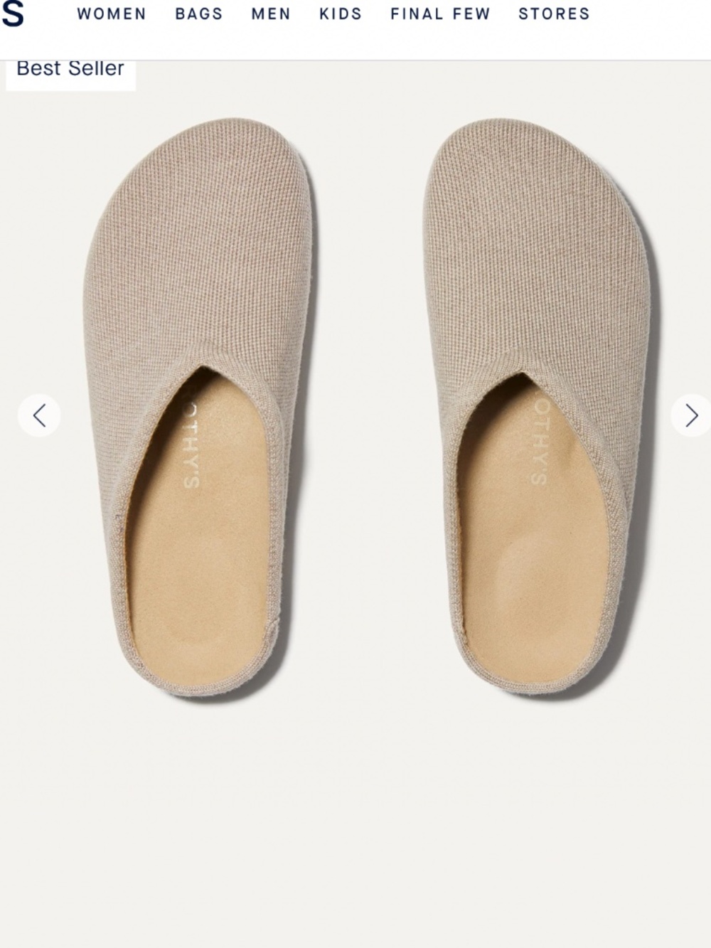 Rothy’s The Casual Clog in Dove | Women’s 8 | NWOT